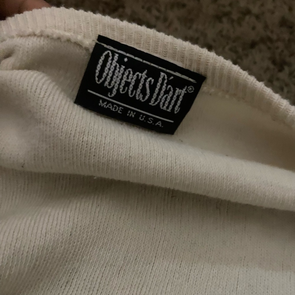 Objects D'art Cream Sweater shirt